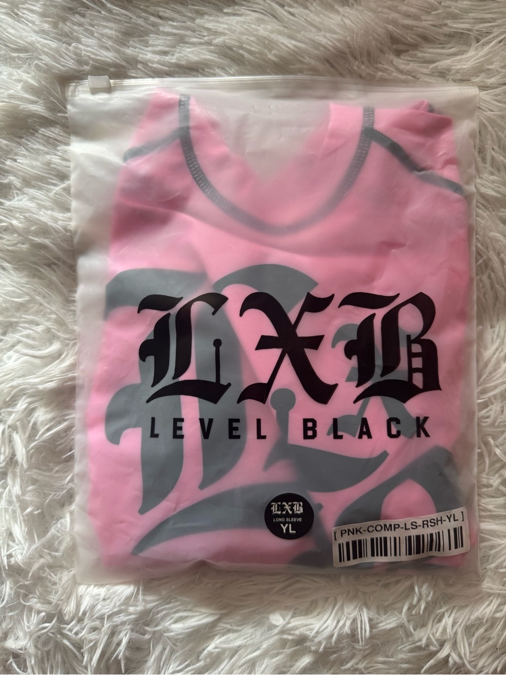 Sale- LEVEL X BLACK Pink Graphic Long Sleeve Rashguard